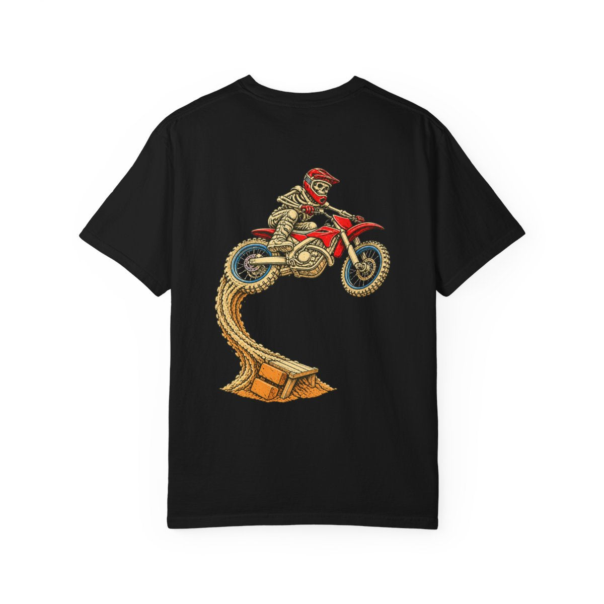 Graveyard Whip Dirt Bike Back Print Tee