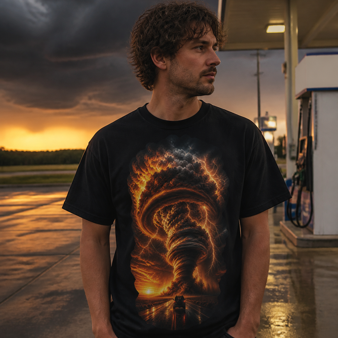 Fireline Supercell Storm Chaser Graphic Tee