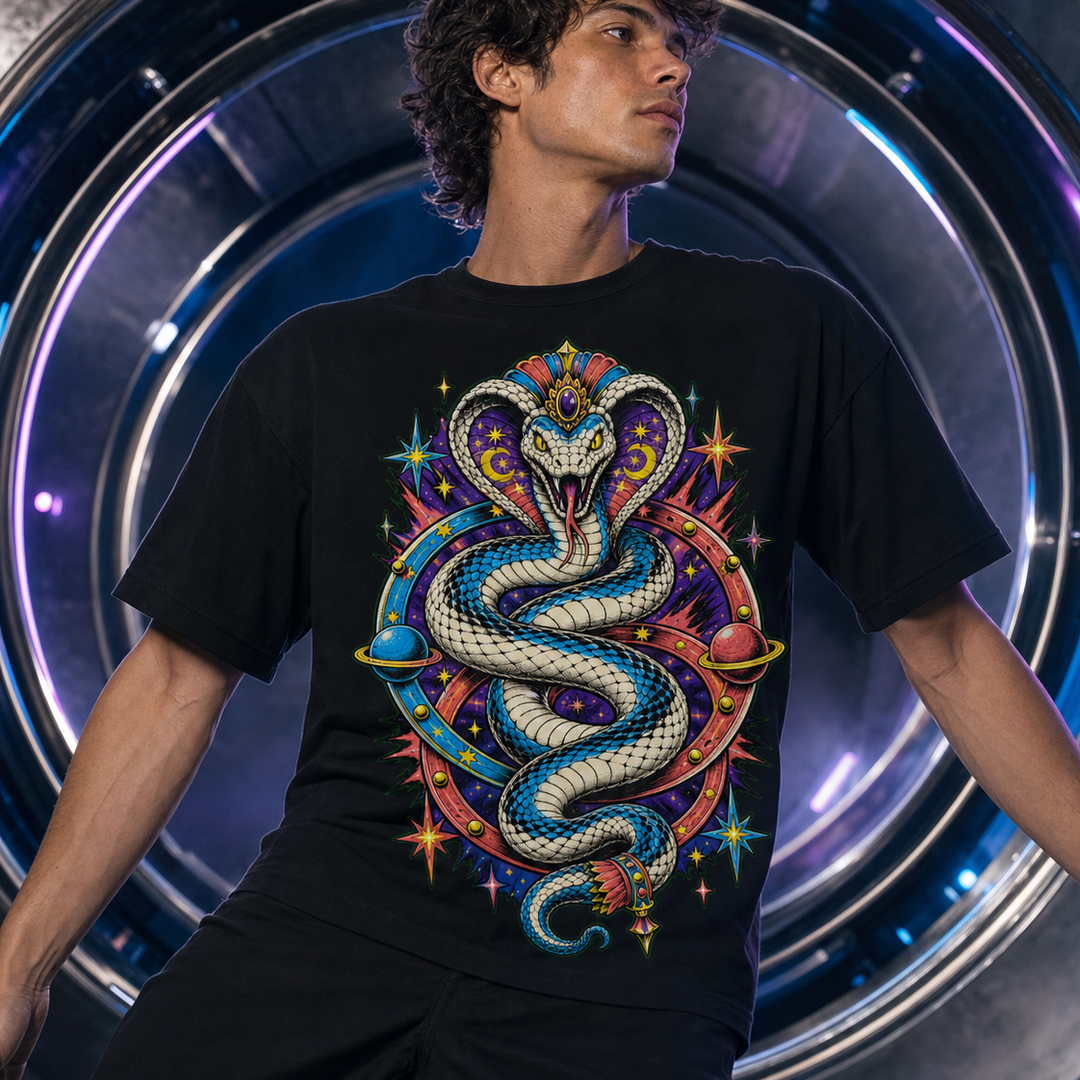 Zero-G Cobra Contortionist Cosmic Sideshow Graphic Tee