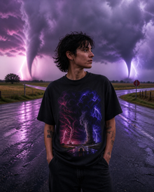 Twin Funnel Crossing Storm Chaser Graphic Tee