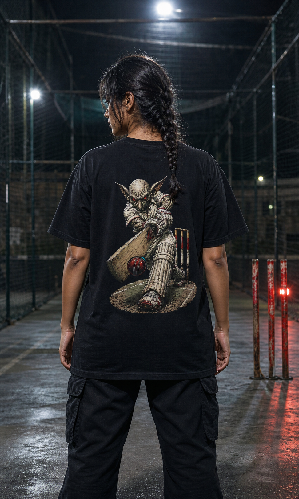 Hopkinsville Goblin Night Cricket Back Print Tee