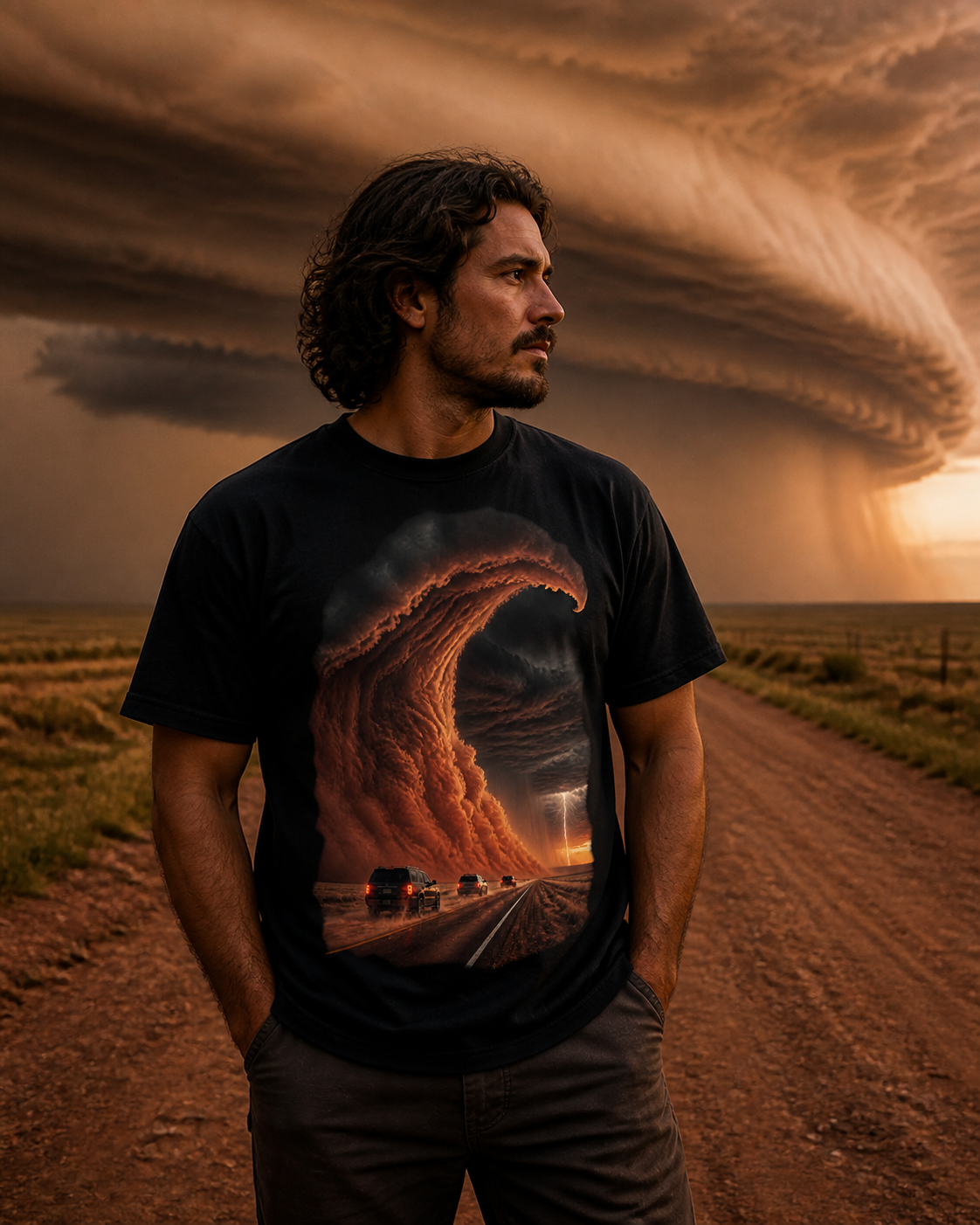 Red Dirt Outflow Storm Chaser Graphic Tee