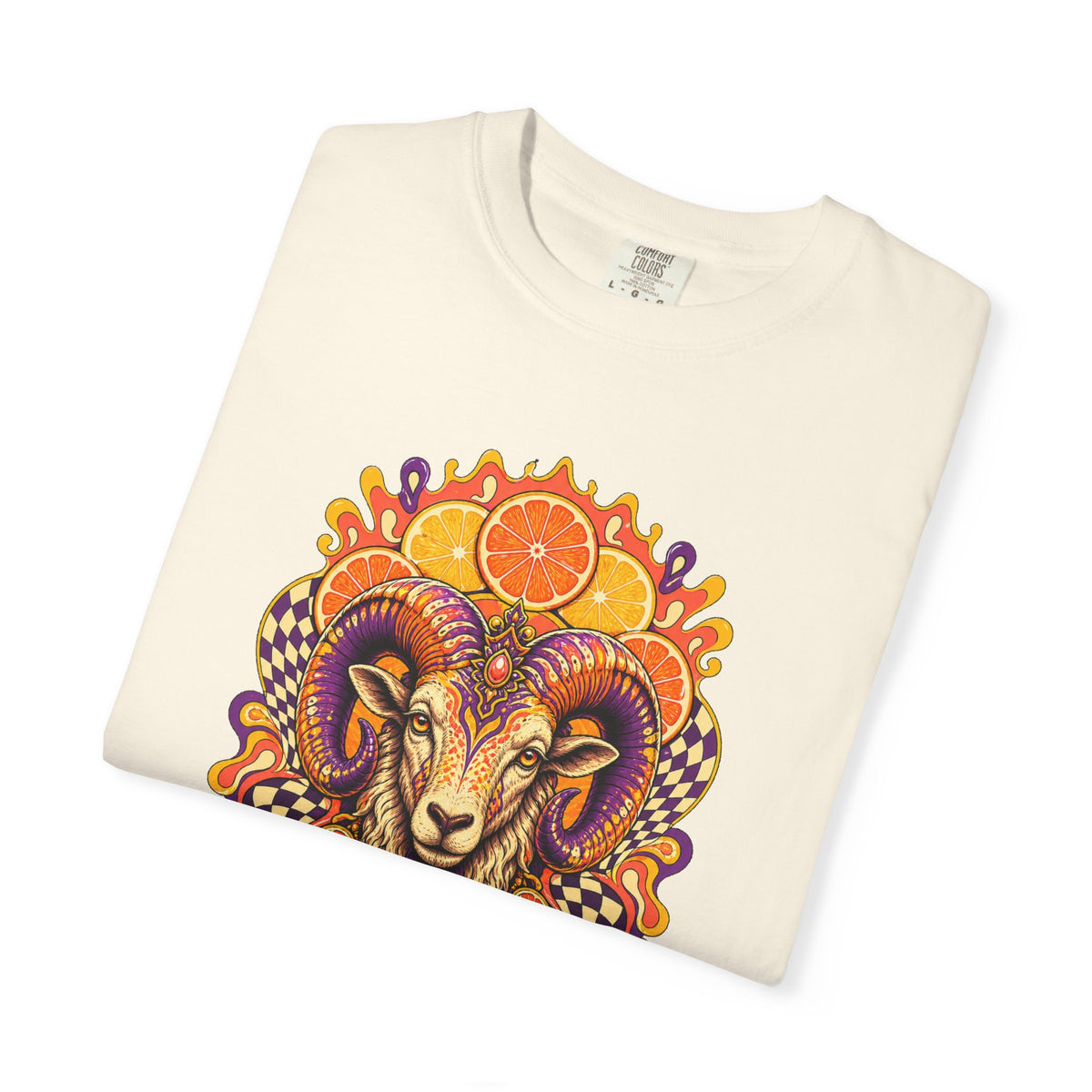Psychedelic Citrus Ram Idol Graphic Tee