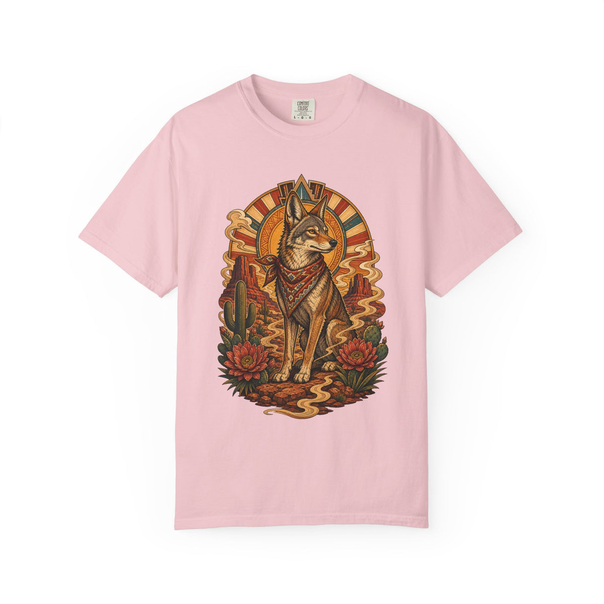 Desert Coyote Neo Deco T-Shirt Graphic