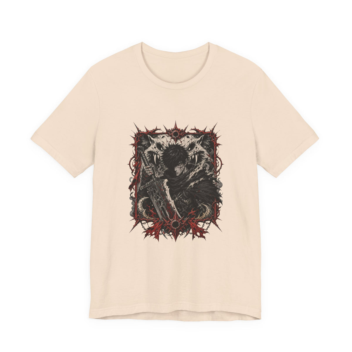 Iron Wolf Swordsman T-Shirt Graphic