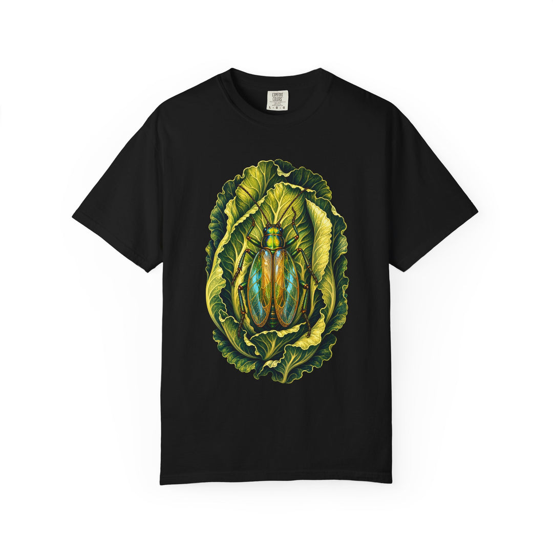 Cabbage Glasswing Beetle Botanical Plate Graphic Tee