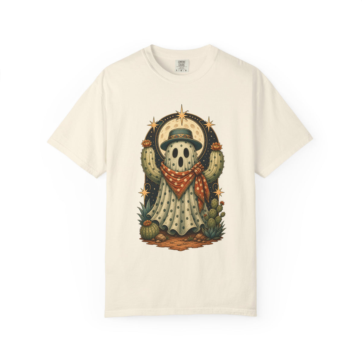Polka Dot Ghost Cactus Graphic Tee