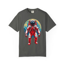 Retro Red Astronaut Planet T-Shirt Graphic