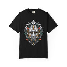 Chrome Botanical Hardware Mask T-Shirt Graphic