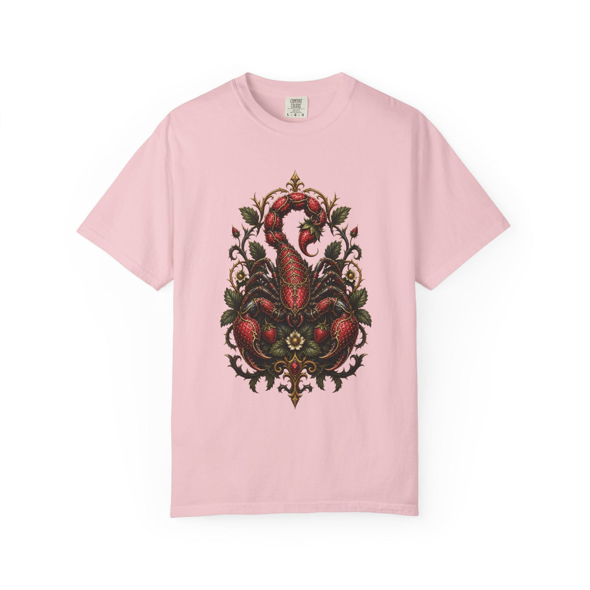 Gothic Strawberry Scorpion Graphic Tee