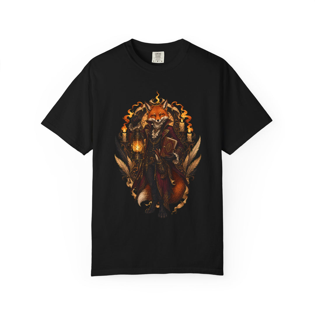 Poetcore Fox Lantern Scribe T-Shirt Graphic