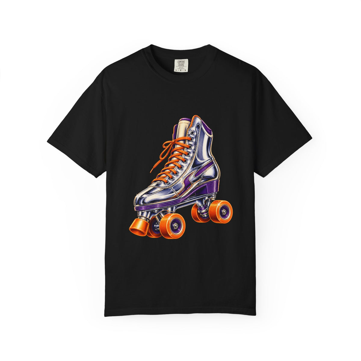 Chrome Flame Roller Skate Graphic Tee