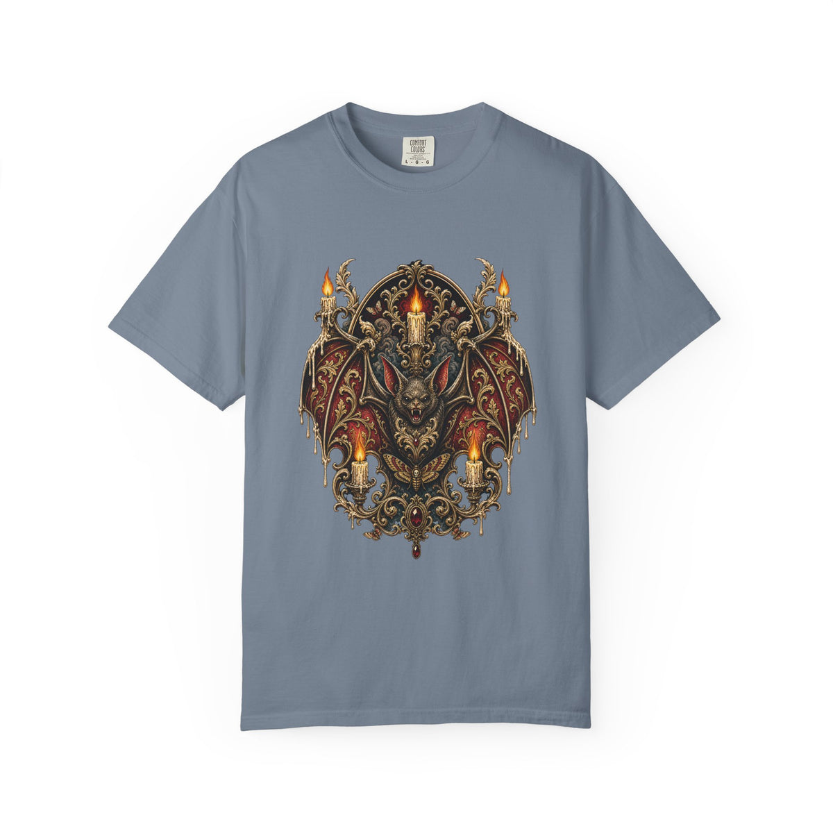 Baroque Candle Bat Graphic Tee