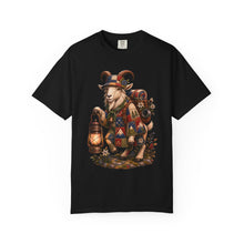 Quilted Highland Picnic Lantern Goat T-Shirt Graphic