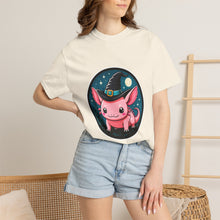 Cute Witch Axolotl Emblem T-Shirt Graphic