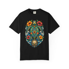 Psychedelic Hibiscus Sea Turtle Graphic Tee