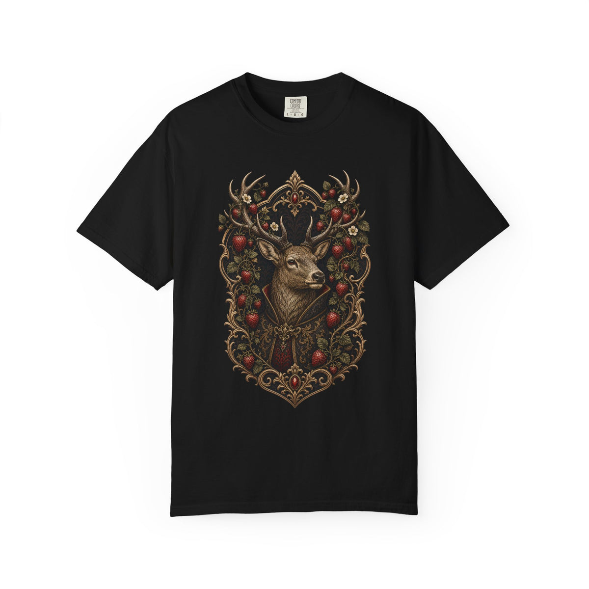 Gothic Strawberry Stag Graphic Tee