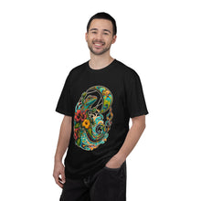 Psychedelic Hibiscus Kite Lizard T-Shirt Graphic