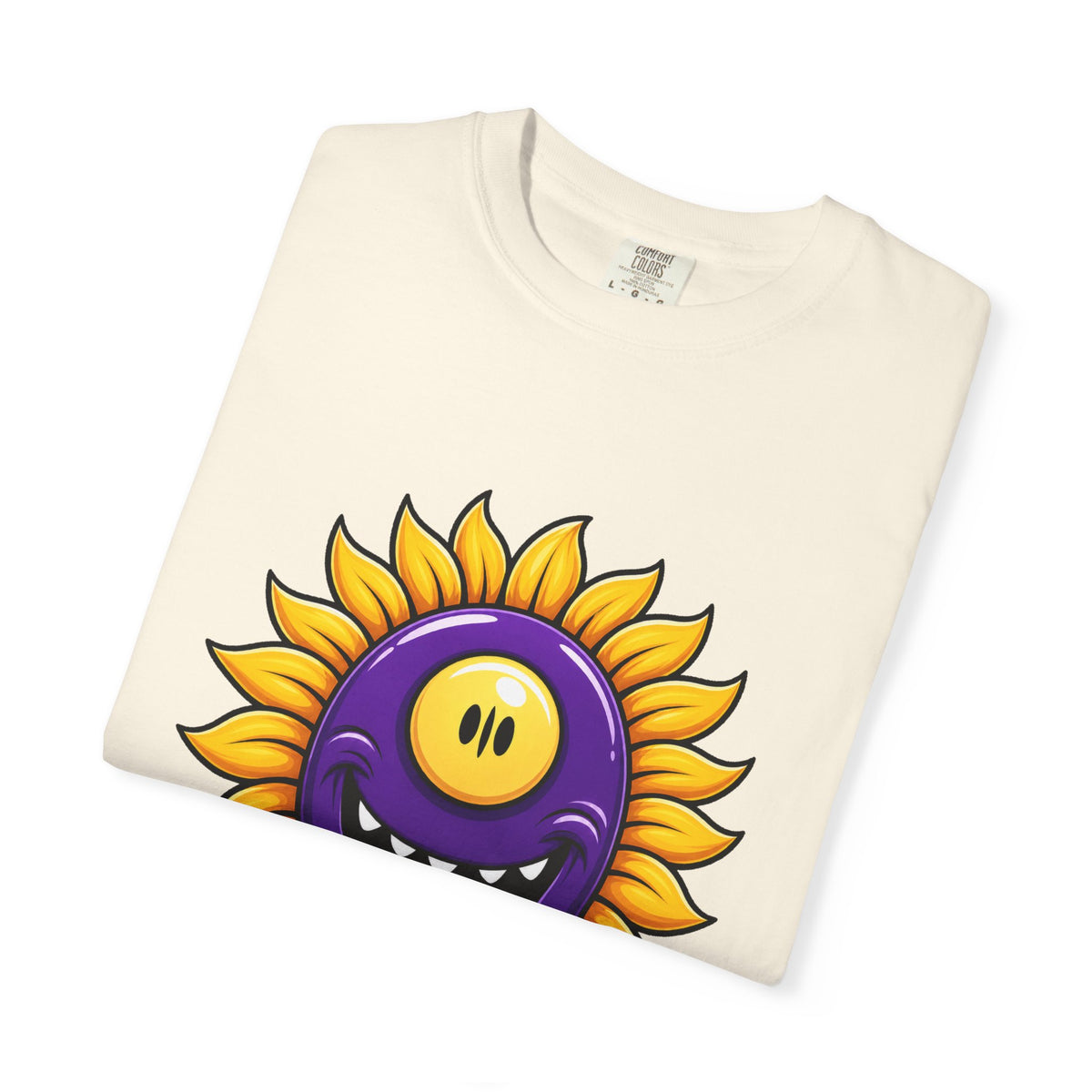 Cyclops Sunflower Monster Cartoon T-Shirt Graphic