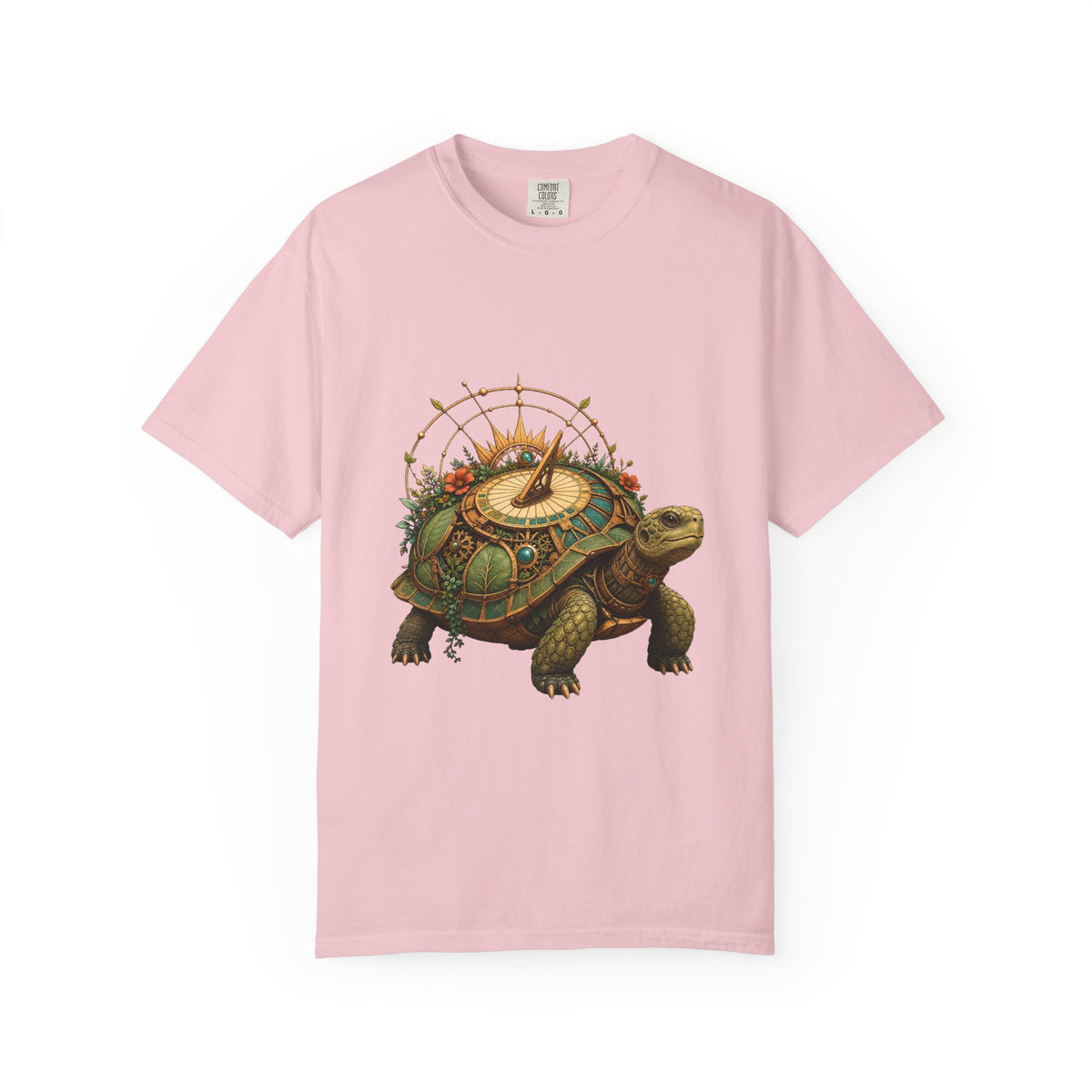 Solarpunk Sundial Tortoise Graphic Tee