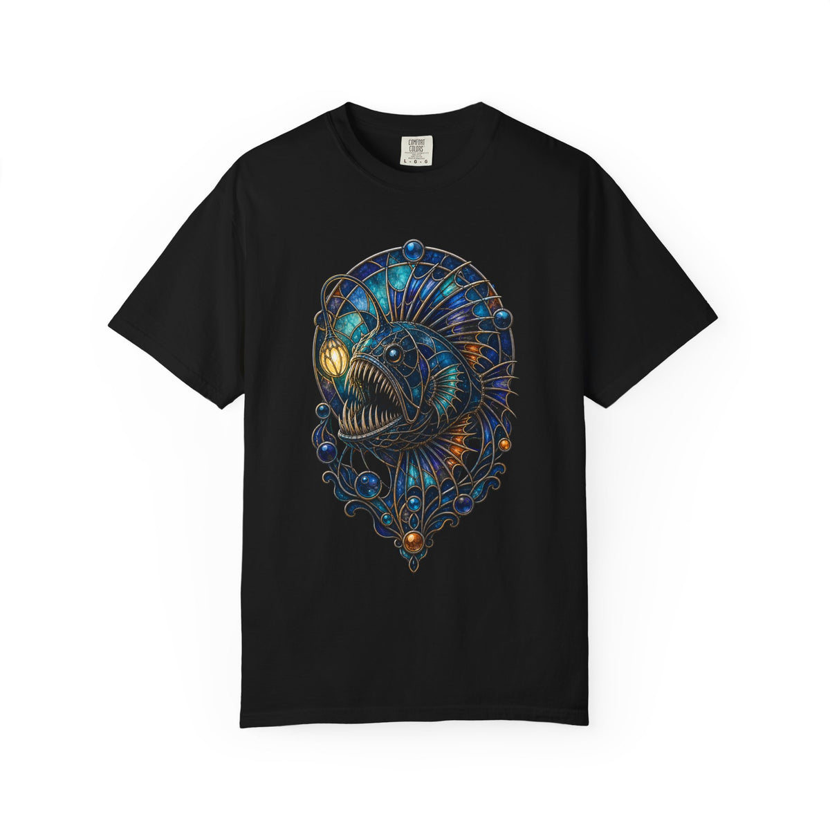Stained Glass Anglerfish Graphic T-Shirt