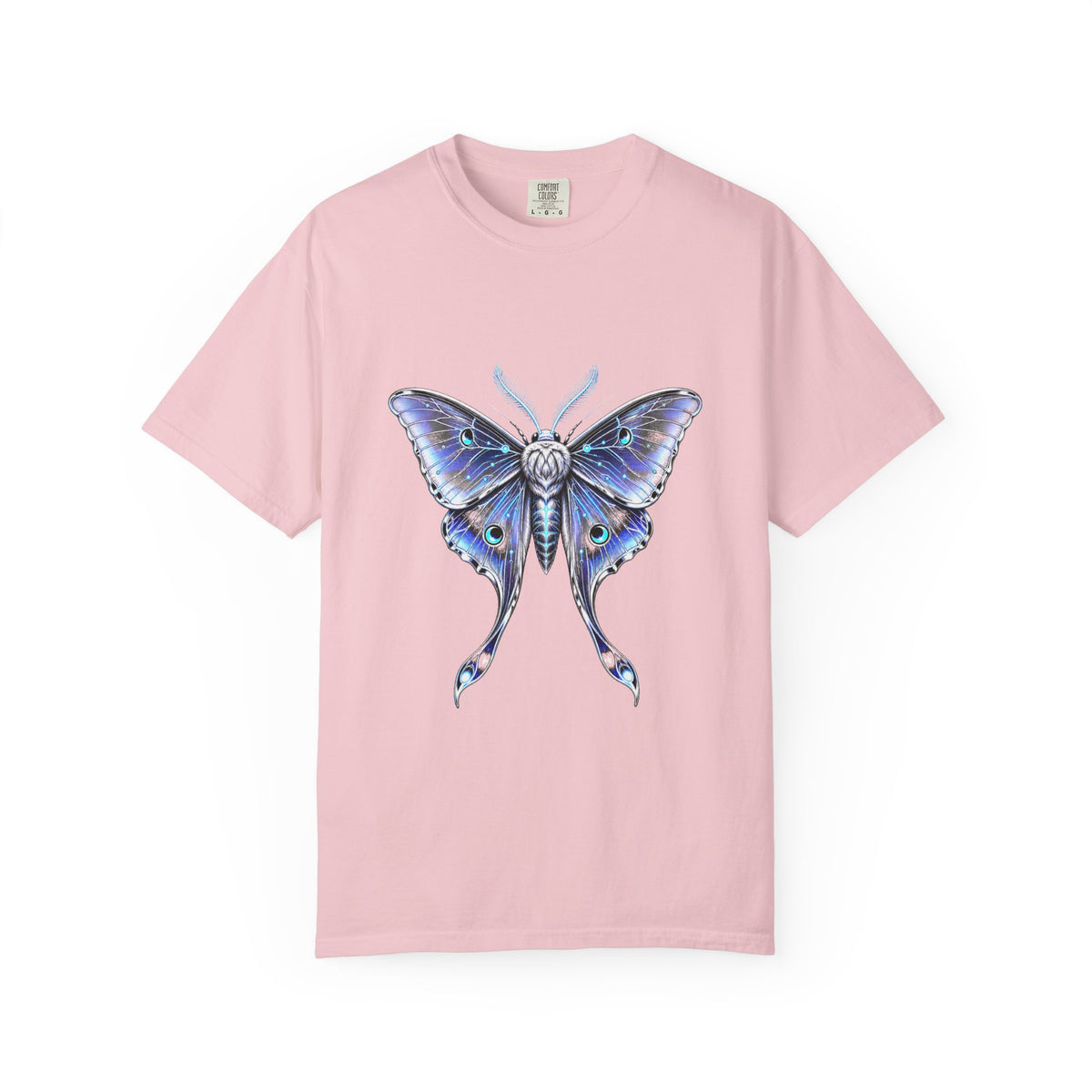 Chrome Lunar Moth Signal Graphic T-Shirt