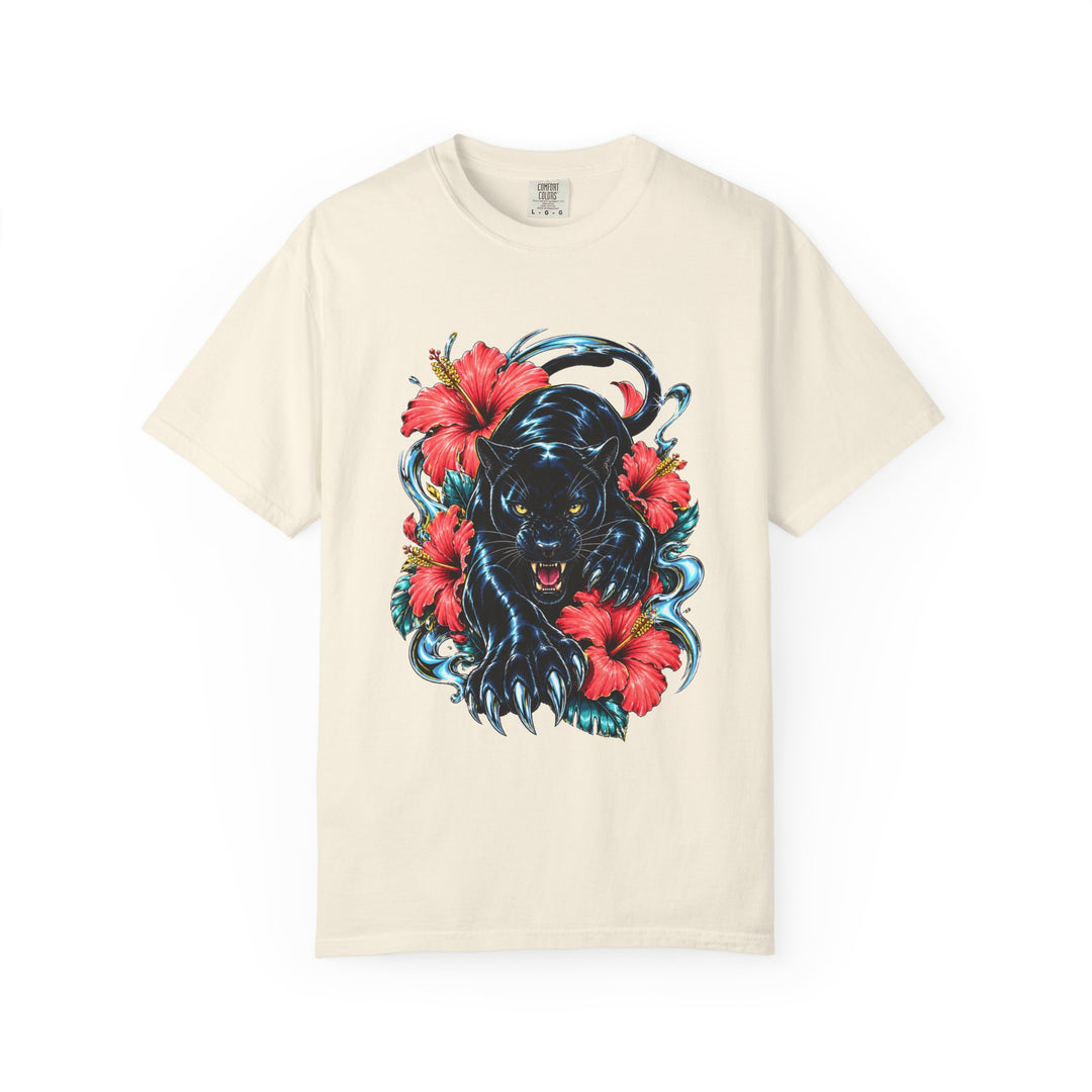 Hibiscus Chrome Panther Graphic Tee