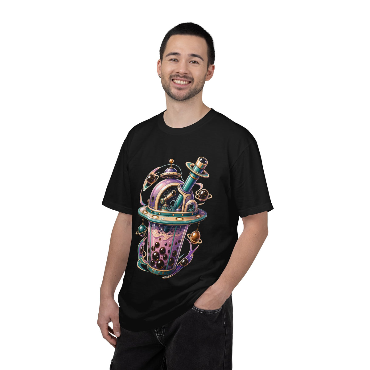 Aliencore Bubble Tea Observatory T-Shirt Graphic