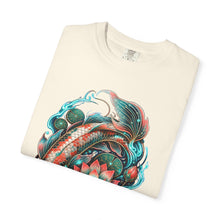 Cyber Botanical Koi Graphic T-Shirt