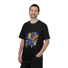 Chrome Tennis Racket Burst Graphic Tee