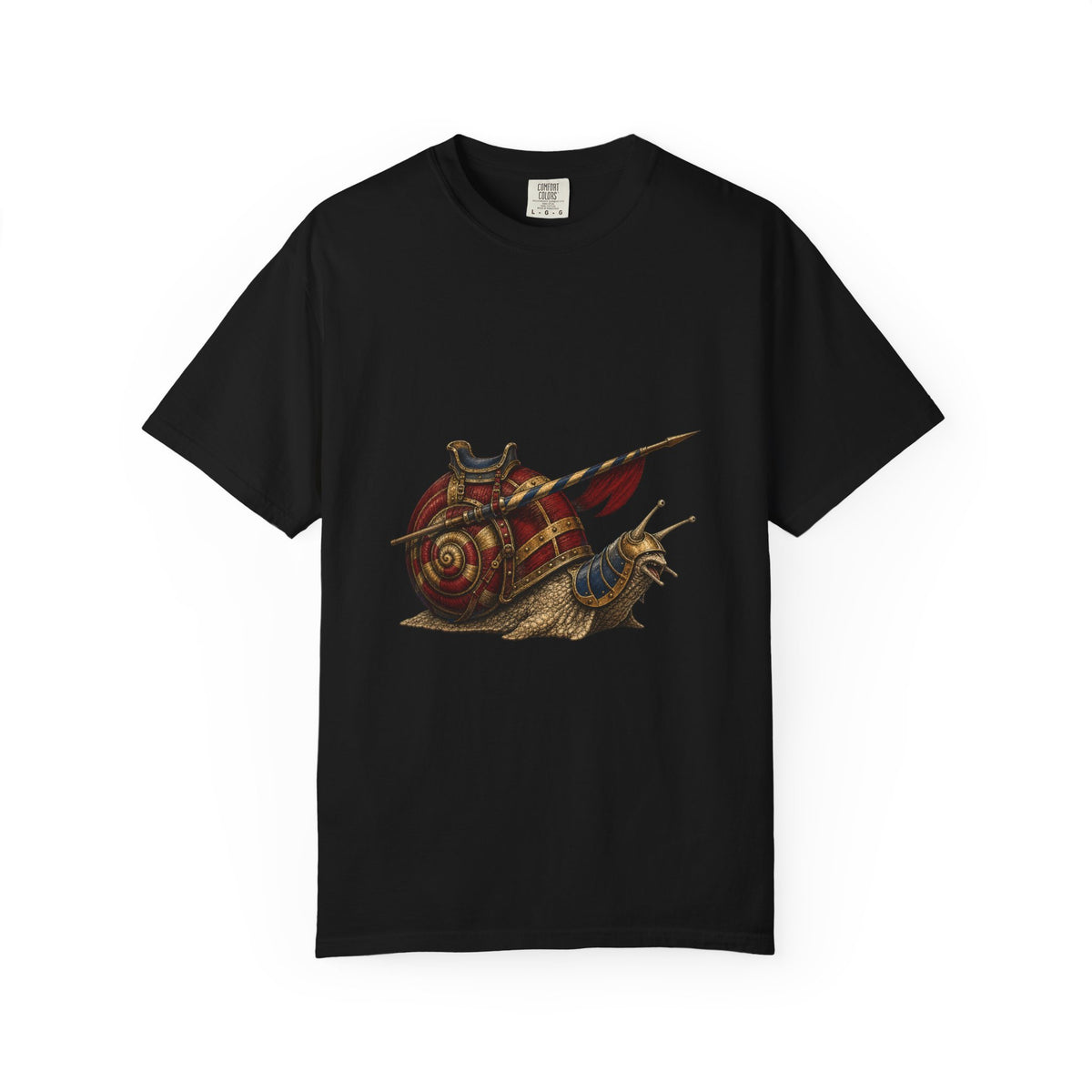 Medieval Snail Joust Engraved Graphic Tee