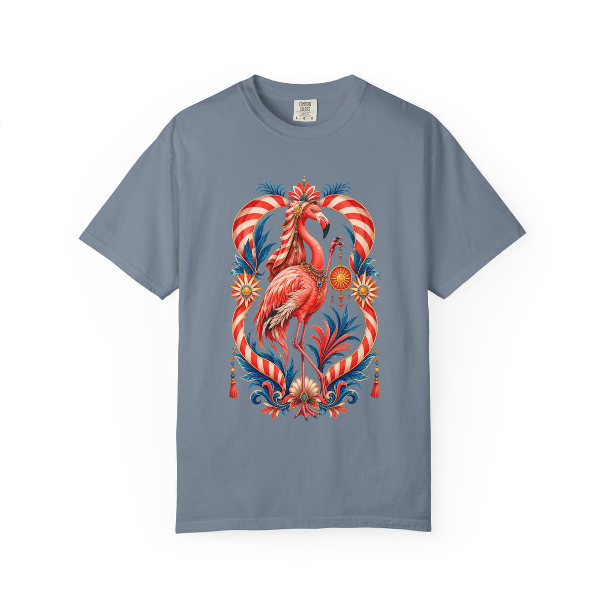 Cabana Stripe Flamingo Oracle Graphic Tee