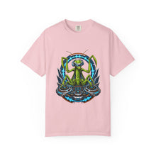 Retro Futurist Praying Mantis DJ Graphic Tee