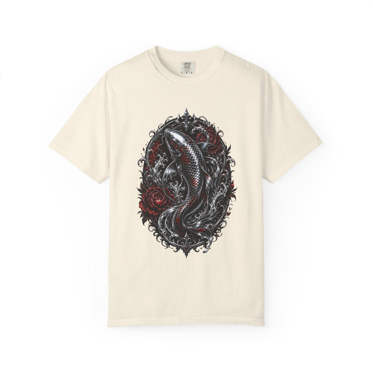 Gothic Chrome Koi Graphic Tee
