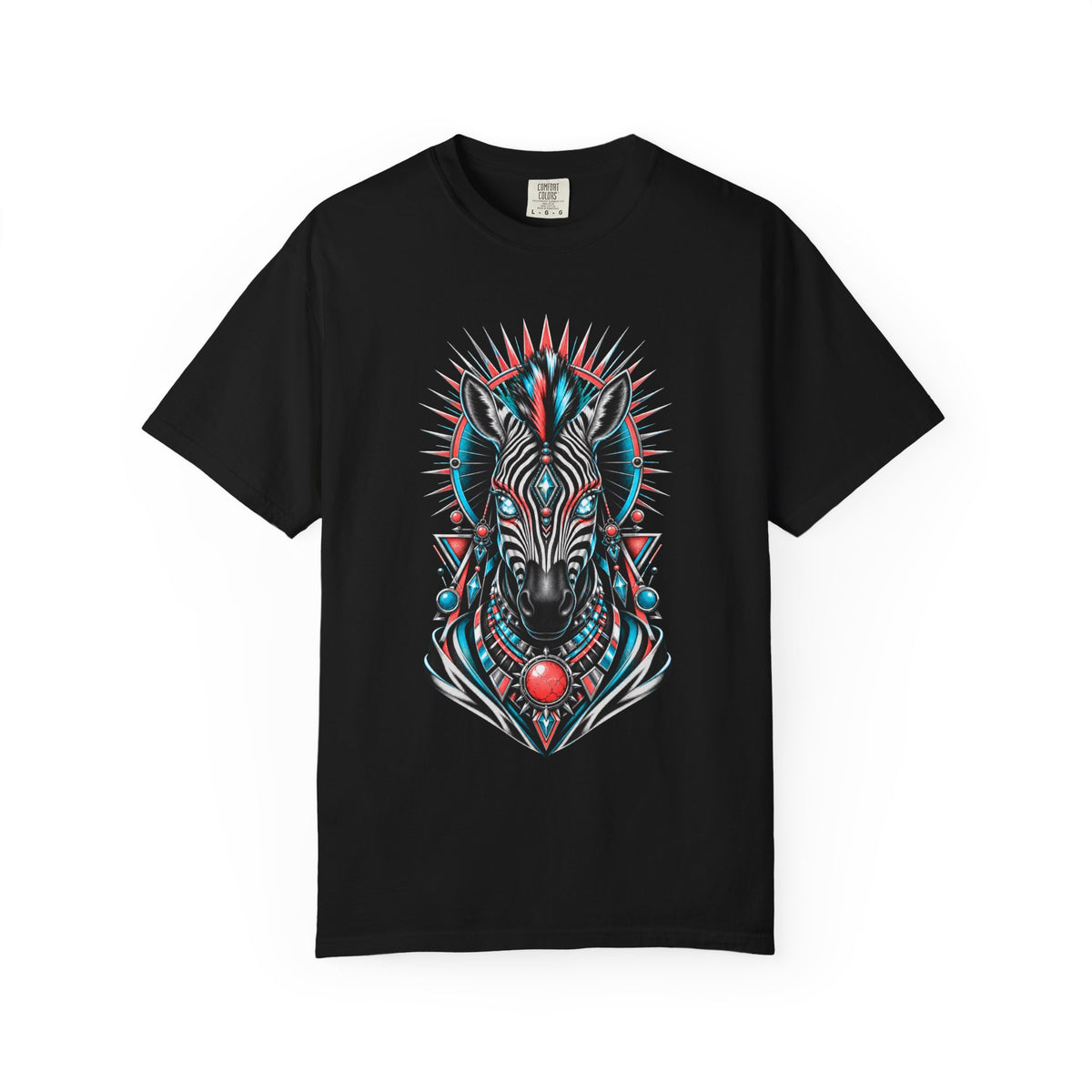Neon Zebra Oracle Graphic T-Shirt
