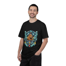 Teal Capybara Bathhouse T-Shirt Graphic