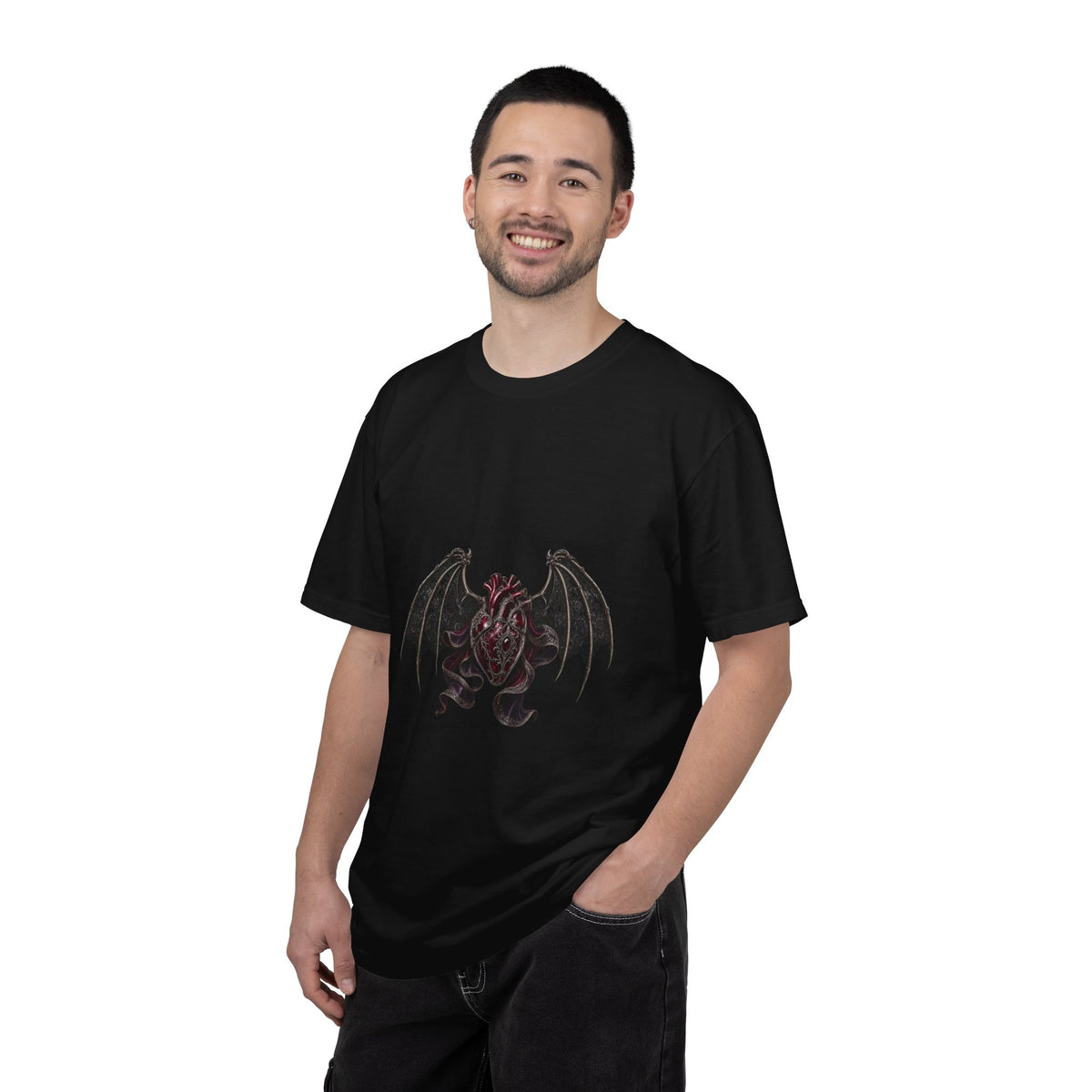 Vamp Romantic Winged Heart Graphic Tee