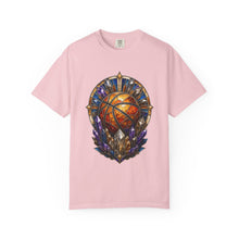 Stained Glass Mineral Basketball Relic T-Shirt Graphic