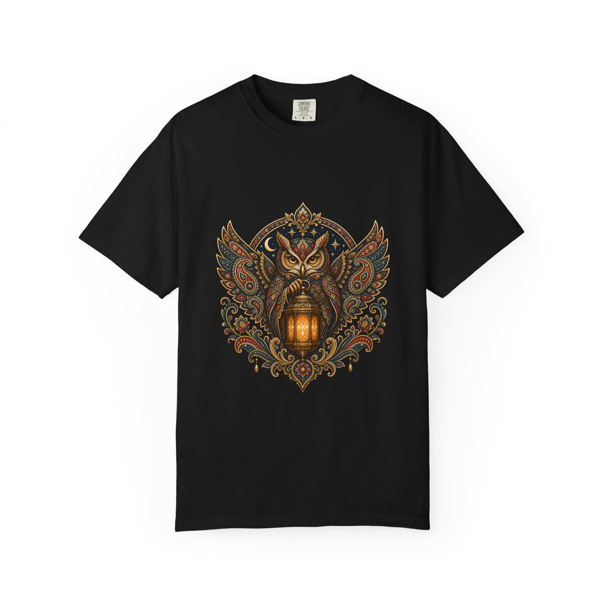 Heritage Paisley Owl Lantern T-Shirt Graphic