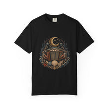 Blackwork Lunar Tidepool Accordion Crab T-Shirt Graphic