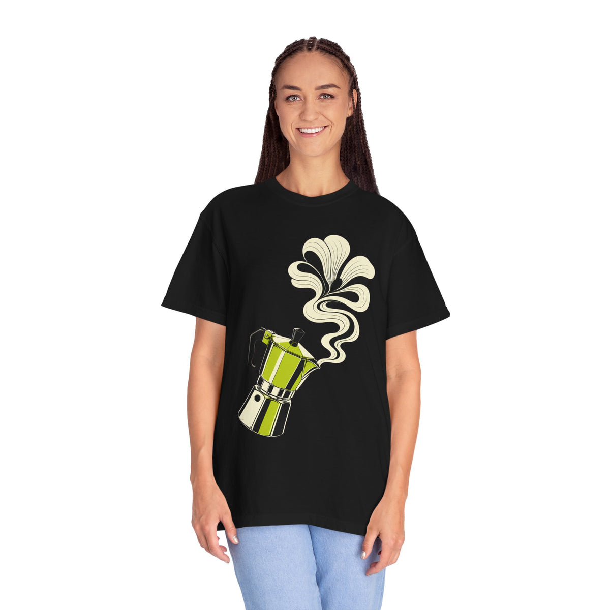 Lime Espresso Bloom Graphic Tee