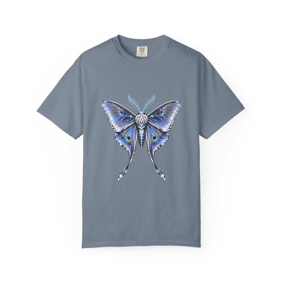 Chrome Lunar Moth Signal Graphic T-Shirt