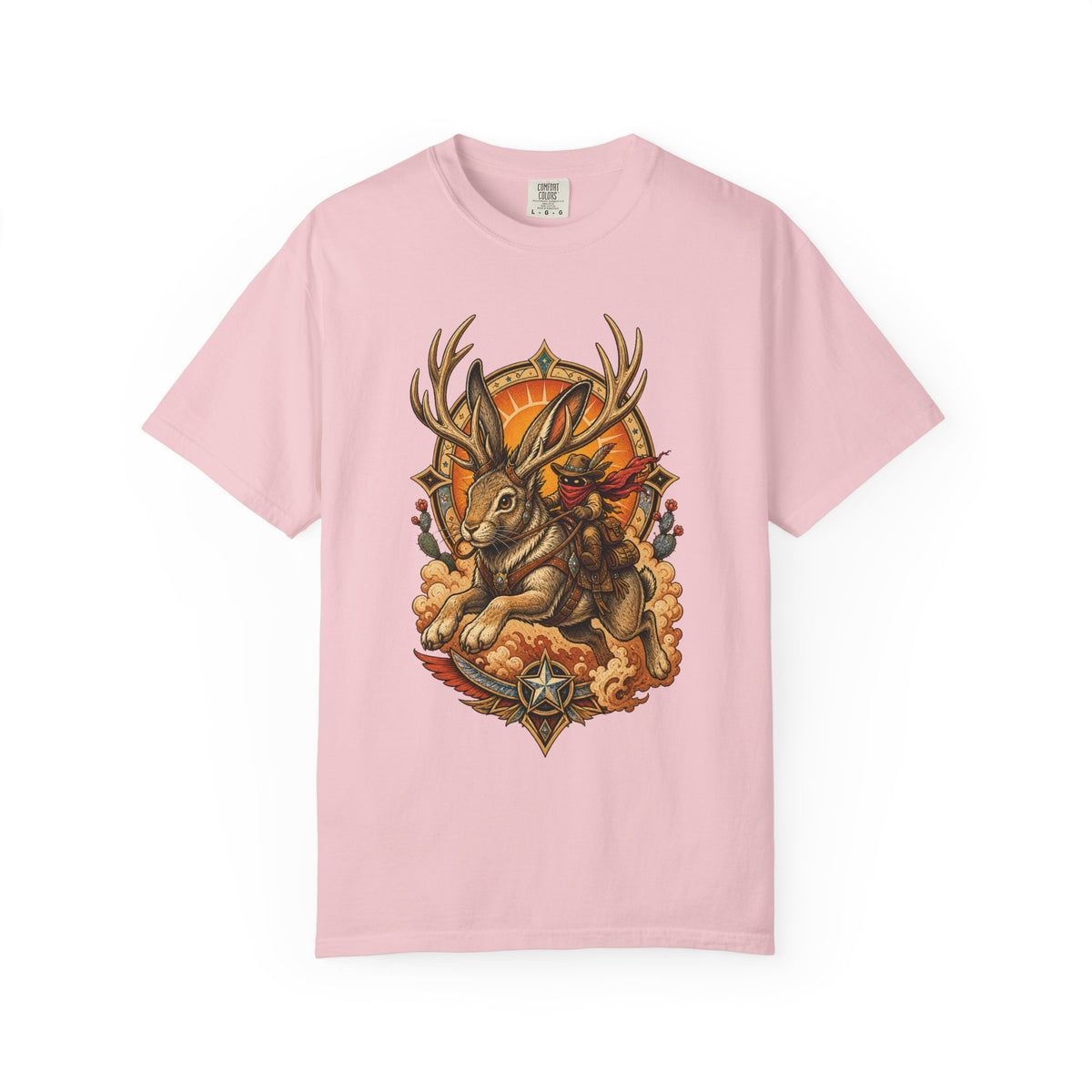 Desert Jackalope Rider T-Shirt Graphic