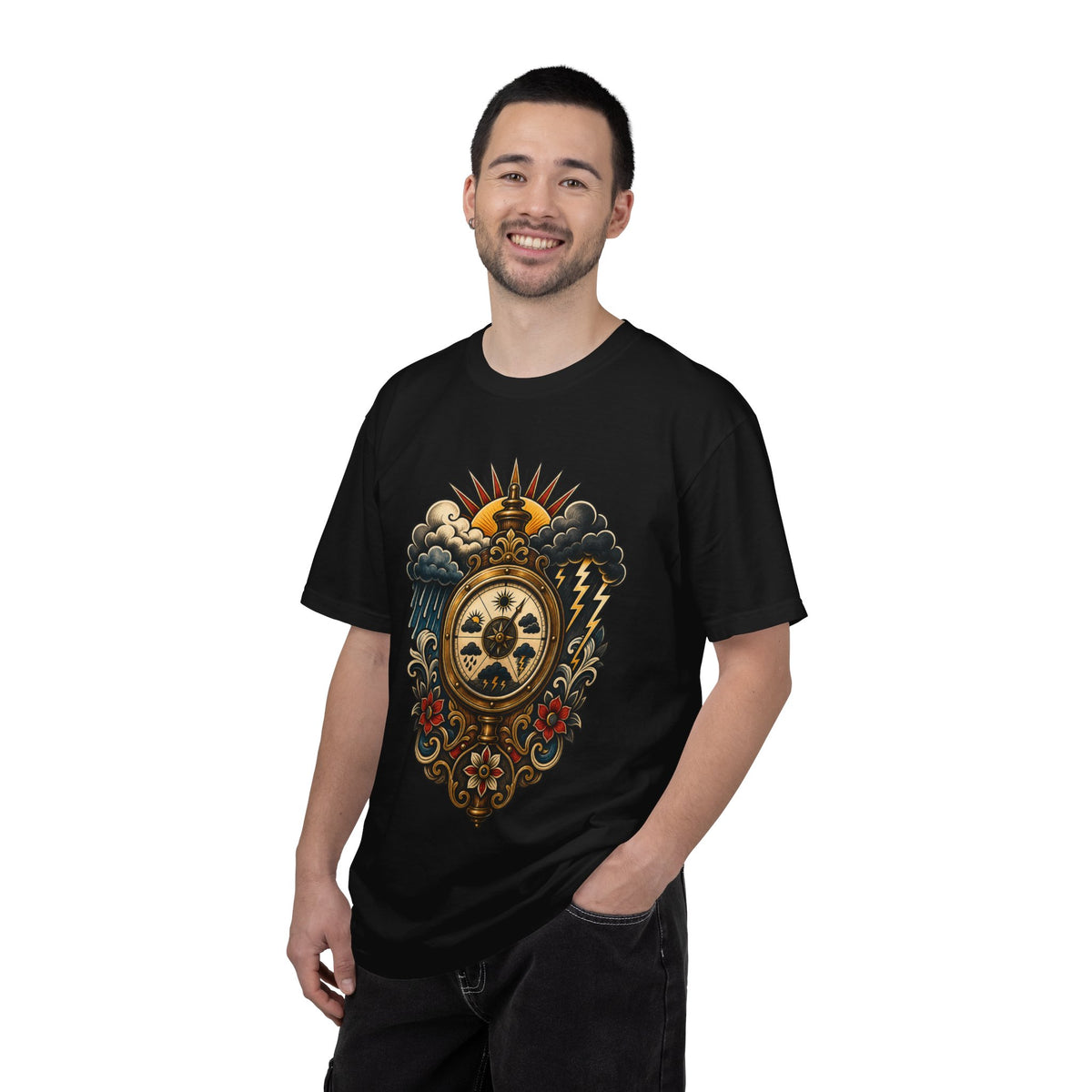 Folk Tattoo Storm Barometer T-Shirt Graphic