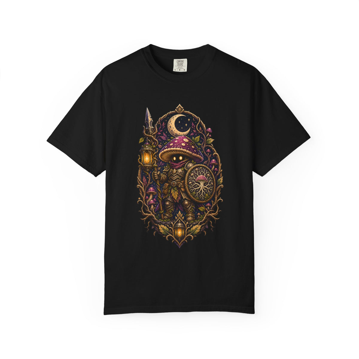 Moonlit Mushroom Knight T-Shirt Graphic