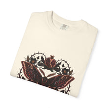 Dark Romantic Pomegranate Moth Graphic Tee