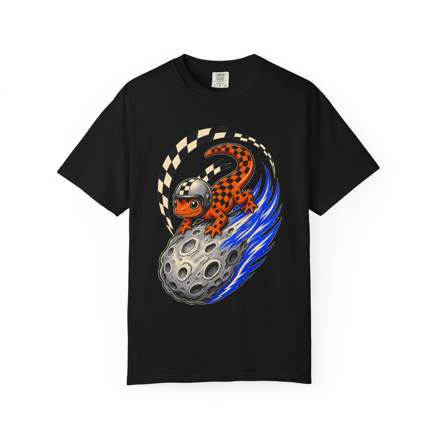 Checkerboard Meteor Newt Graphic Tee