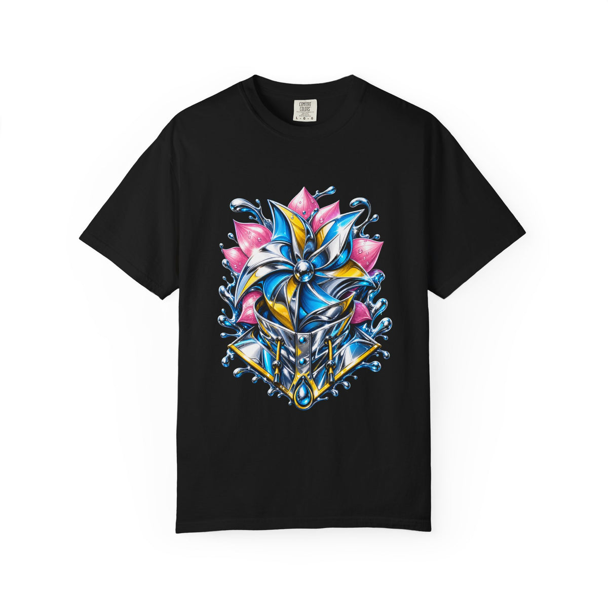 Chrome Raincoat Lotus Pinwheel T-Shirt Graphic