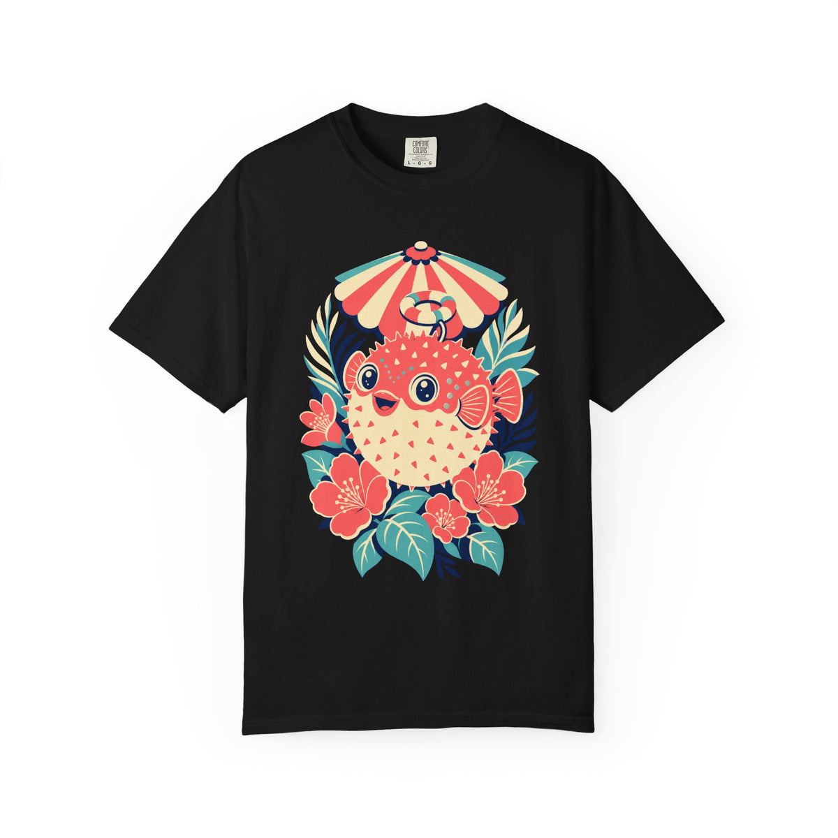 Cabana Guava Pufferfish Graphic Tee