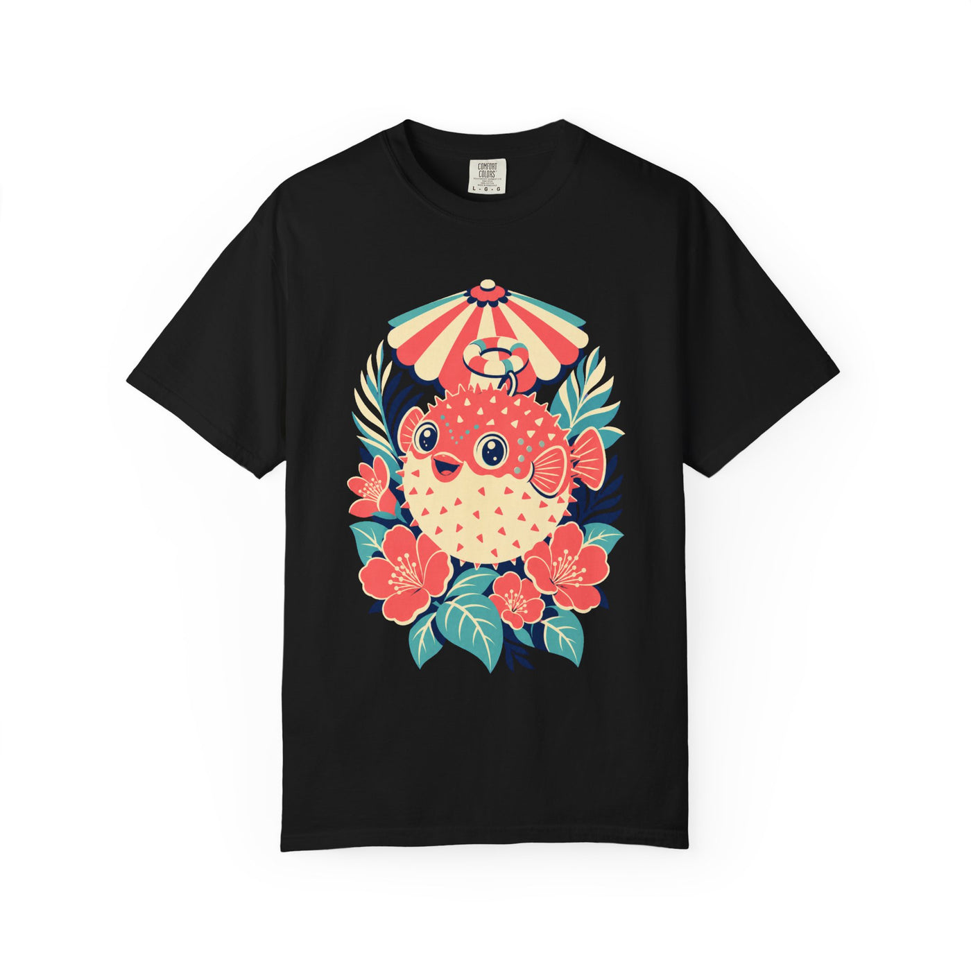 Cabana Guava Pufferfish Graphic Tee